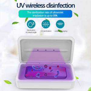 Mobile Phone Wireless Charger & UV-C Light Sterilizer