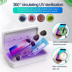 Mobile Phone Wireless Charger & UV-C Light Sterilizer